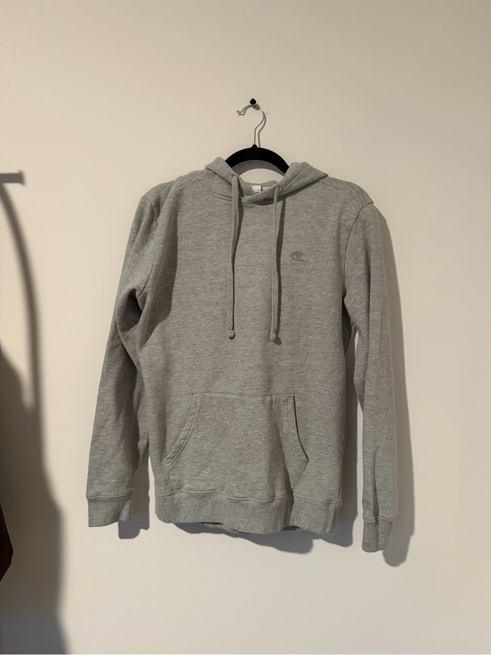Champion Light Grey‎ Hooded Pullover Sweatshirt